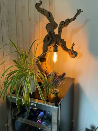 lampe cep de vigne pour cave à vin